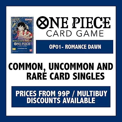 ONE PIECE - OP01 Romance Dawn - Common Uncommon Rare • $1.92