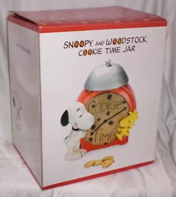 Snoopy Peanuts Woodstock  Cookie Jar  Factory Boxed Old Store Stock • $119.99