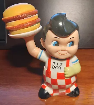 Original Vintage Bob's Big Boy With Hamburger Plastic Coin Bank • $19.99