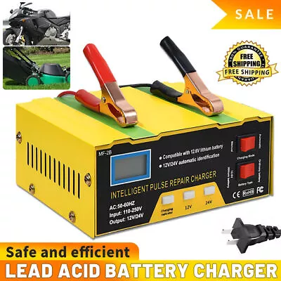 12V/24V Heavy Duty Car Battery Charger Smart Automatic Intelligent Pulse Repair • $19.31