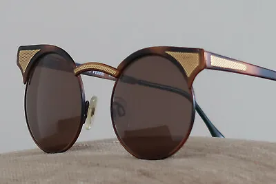 £129.99 • Buy Gianfranco Ferre Gff85s Sunglasses Dark Brown & Brass Womens Cat Eye For Fashion