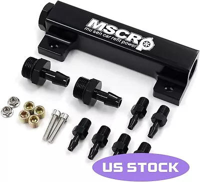 $21.99 • Buy 6 Port Vacuum Block Intake Manifold Kit Fuel Wastegate Turbo Boost 1/8NPT 
