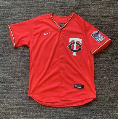 Royce Lewis Nike Flex Base Stitched Red Jersey Mens M 40 MN Twins New READ • $64.99
