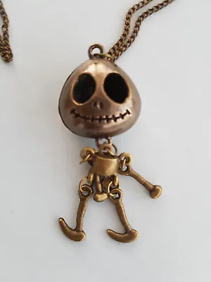 Halloween Jack Skellington Nightmare Before Christmas Disney Necklace Bronze • £1.99
