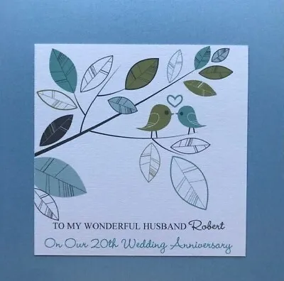 Personalised Wedding Anniversary Card To Husband-10th 15th 20th- ANY YEAR-For My • £2.95