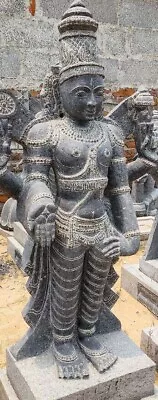 Rare.  Large Hindu Granite Statues Of Lakshimi And Vishnu.   • $199