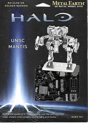 HALO Game UNSC Mantis Metal Earth 3-D Laser Cut Steel Model Kit #MMS293 SEALED • $12.99