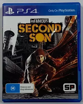 InFamous Second Son Sony PlayStation 4 PS4 Video Game • $8.99