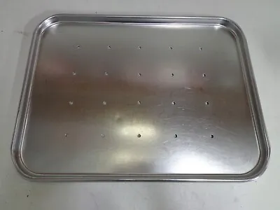 Polarware Stainless Perforated Mayo Stand Instrument Tray 21-2/5 X 16-2/5 X 7/8 • $39