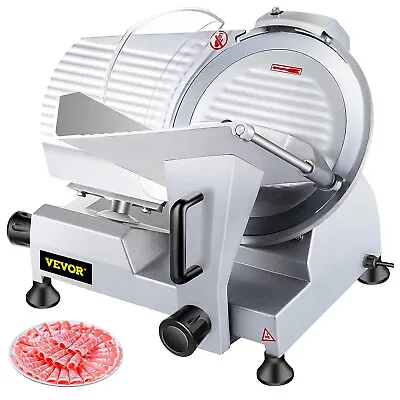 10 Inch Electric Food Slicer 240W Frozen Meat Deli Slicer Premium Chromium • $252.99