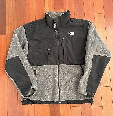 North Face Polartec Fleece Mens Full Zip Jacket Size L Black Gray • $35