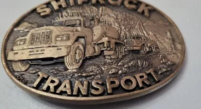 Vintage 1970's SHIPROCK TRANSPORT ADM Solid Brass Belt Buckle Mack Trucks • $42.25