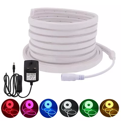 £15.18 • Buy 12V LED Strip Neon Flex Rope Light Waterproof Flexible Outdoor Lighting +UK Plug