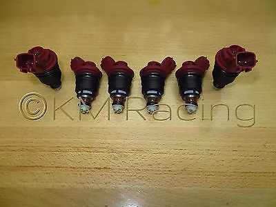 $280 • Buy 6x New SR20DET Red Side Feed 740cc Fuel Injectors For NISMO Nissan 16600-RR544