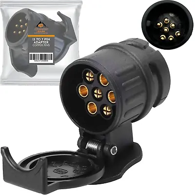 Xtremeauto 13 To 7 Pin Trailer Electric Towing Converter Tow Plug Adaptor Socket • £7.90