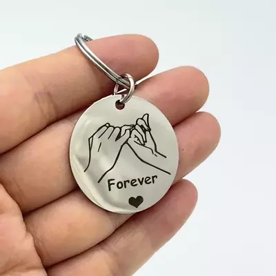 Promise 'Forever' Keychain Gifts: Ideal For Couples And Best Friends - Key Ring • £2.99