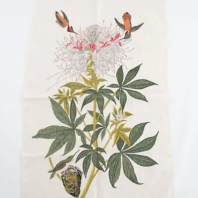 Vintage Kitchen Towel Hummingbirds Nest Museum Of Fine Arts Boston Linen Unused • $14.43