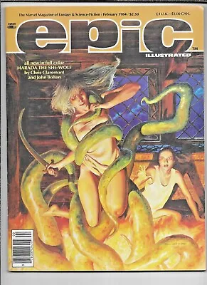 Epic Illustrated Magazine #22 February 1984 Marvel Bolton VF Heavy Metal Artists • $21.30