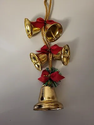 Vintage 5 Christmas Bells 4 - 2  1 - 2 1/2    • $49.99