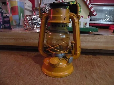 Vintage Winged Wheel No.350 Yellow Lantern Mini-7” Oil Lamp With Original Glass • $23