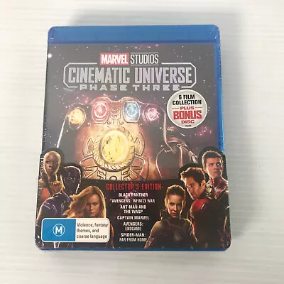 Marvel Studios Cinematic Universe Phase 3 Blu-Ray 7-Discs BRAND NEW Region B • £38.40