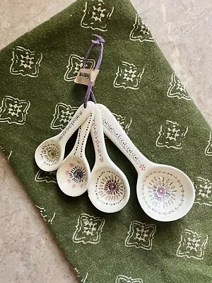 Natural Life Decorative Ceramic Measuring Spoon Set Of Four • $8