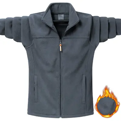 9Xl Men Autumn Winter Jacket Thickened Warm Fleece Jacket Parka Coat Jacket • $119.64