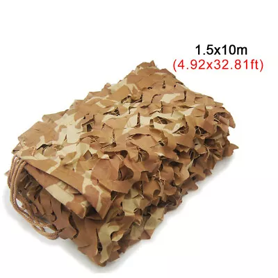 4.9x33ft Woodland Camouflage Netting Military Camo Hunt Shooting Hide Cover Net • $29.80