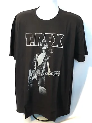 T.Rex Marc Bolan - Glam - With Metallic Ink  X-Large Black T-shirt • $21.99