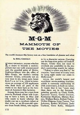 M-g-m 1949 Mammoth Mgm: The Story Of The Hollywood Studio Metro-goldwyn-mayer • $25