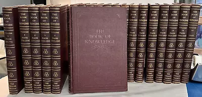 1950 The Book Of Knowledge Children's Encyclopedia Vol 1-20 Complete Set Grolier • $159