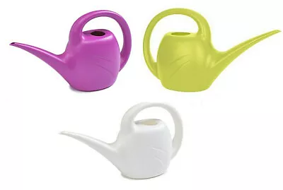 £7.25 • Buy Plastic Watering Can 2.5 Litre Available In 3 Colours White Lime Green & Pink
