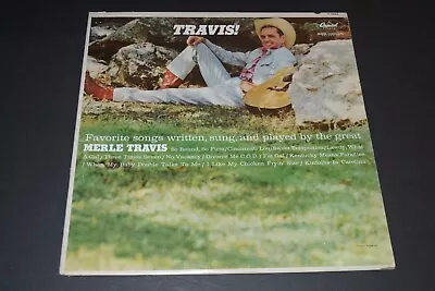 Merle Travis~Travis!~Country~Male Vocal Country~With Printed Inner Sleeve • $10.75