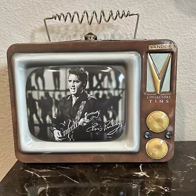 Elvis Presley Collectors Metal TV Tin Tote 1999 Vintage Lunch Box VANDOR • $29.99