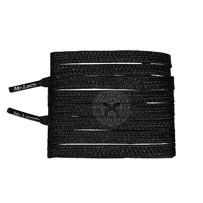 Mr Lacy Goalies - Black Football Shoelaces - Hexagrip Technology • £9.99