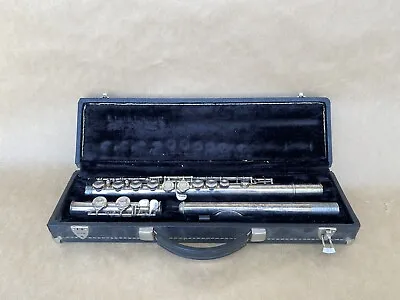 Vito 111 Kenosha Wis. Usa Vintage Silver Flute W/ Hard Case - Nice! • $62.89