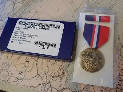 Us Kosovo Campaign Medal Set - Box Of Issue - Mint - Gracco Hallmark • £12.95