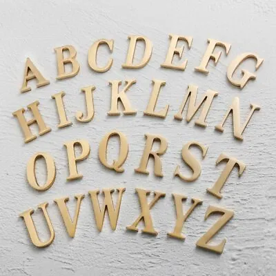 £0.99 • Buy Metal Plaques Digit Sign Mailbox Stickers 3D Letters A-Z Numbers Address Door