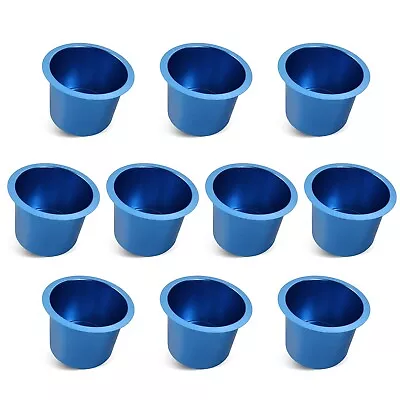 10-Pack Blue Jumbo Aluminum Cup Drink Holder For Car/Truck/Camper/RV/Marine Boat • $32.98