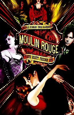 Moulin Rouge Movie Poster : 11 X 17 Inches : Nicole Kidman Poster Ewan McGregor • $13.96