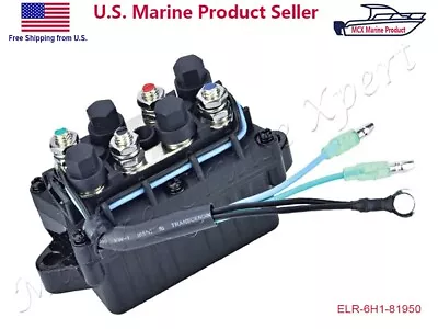 Power Trim Tilt Relay Solenoid 6H1-81950-00-00 Yamaha Outboard 30-90hp Engine • $34.50