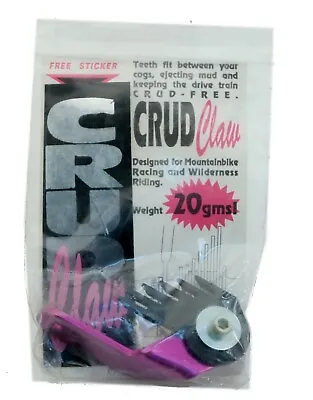 Crud Claw MTB Mountain Bike Bicycle Cassette Cleaner Purple Vintage 7 Sp NOS • $13.49