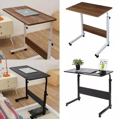 Laptop Table Adjustable Portable Notebook Desk Trolley Sofa Bed Tray Computer • £19.09