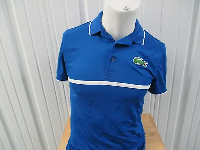 Vintage Lacoste Sport X Miami Tennis Open Itau Collar Small Sewn Shirt Staff Pre • $29.99
