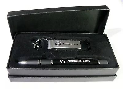 Very Nice! Mercedes Benz Key Chain/Fob And Ink Pen Set In Gift Box - N.I.B. • $24.49