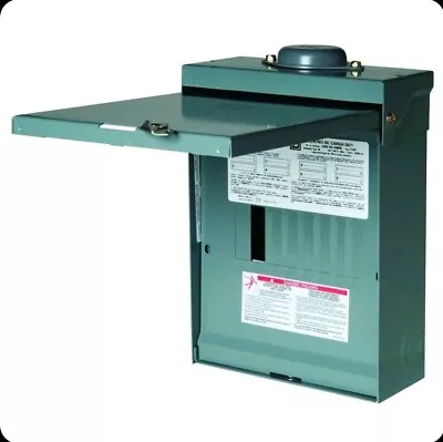 $90 • Buy Square D 100 Amp 8-Space 16-Circuit Outdoor Main Lug Kit Load Center With Cover
