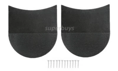 £9.60 • Buy 2pcs Rubber 6.9cm X 7cm Shoe Heels Sole Boot Repair 2 Caps 12 Nail Sandpaper Set