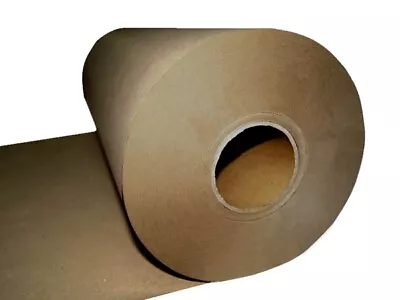 NEW KRAFT BROWN PACKAGING PAPER ROLL 600mm X 300m 80GSM Packing Wrapping Craft  • £39.91