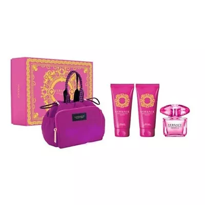 Versace Bright Crystal Absolu 3oz EDP  + 3.4oz Shower Gel + 3.4oz Lotion + Bag • $88.93