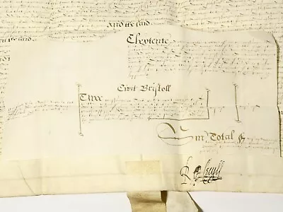 1599 Elizabeth I Lord Treasurer Sir Robert Cecil Signed Vellum Document  #T142F • $4339.29